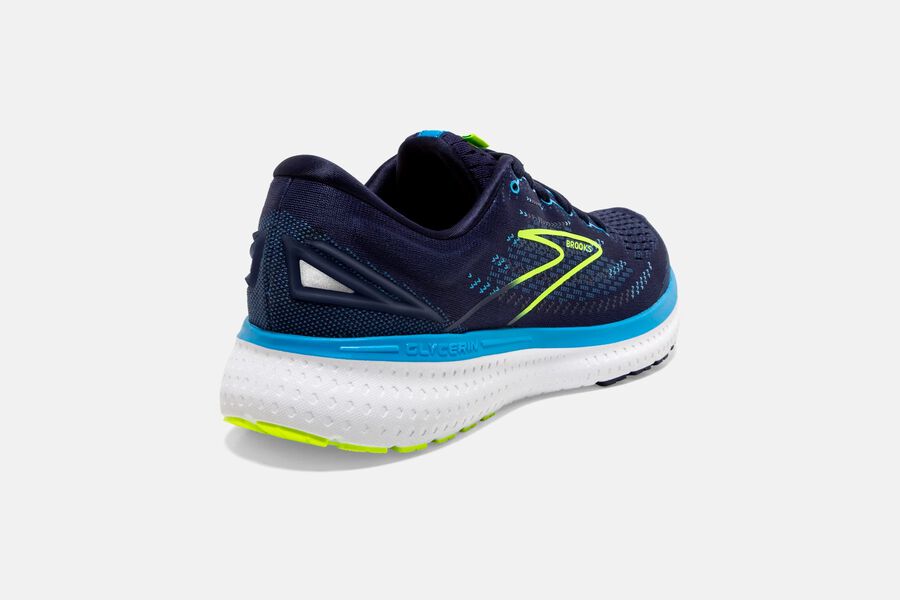 Brooks Running Shoes - Glycerin 19 Road Mens - Navy/Blue - KFU-310457